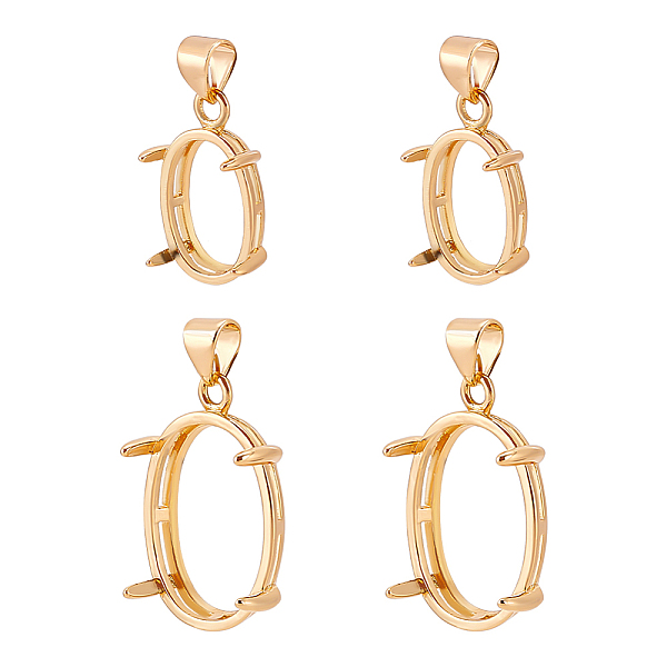 PandaHall 4Pcs 2 Styles Brass Basket Pendant Setting with Prongs Mounting, Open Back Settings, Oval, Golden, Tray: 14~20x10~15mm...
PandaHall 4Pcs 2 Styles Brass Basket Pendant Setting with Prongs Mounting, Open Back Settings, Oval, Golden, Tray: 14~20x10~15mm...