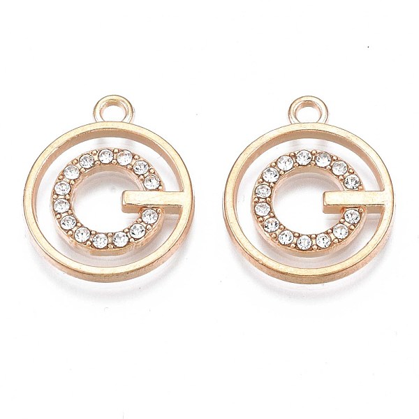 PandaHall Alloy Pendants, with Crystal Rhinestone, Cadmium Free & Nickel Free & Lead Free, Ring, Light Gold, 22x18.5x2mm, Hole: 2mm..., Clear
PandaHall Alloy Pendants, with Crystal Rhinestone, Cadmium Free & Nickel Free & Lead Free, Ring, Light Gold, 22x18.5x2mm, Hole: 2mm..., Clear