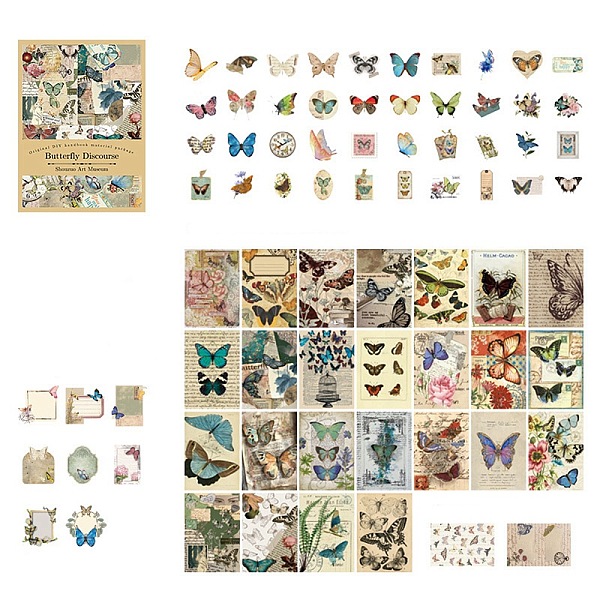 PandaHall Vintage Handmade Art Gallery Material Retro Scrapbook Paper, Collage Creative Journal Decoration Backgroud Sheets, Butterfly...
PandaHall Vintage Handmade Art Gallery Material Retro Scrapbook Paper, Collage Creative Journal Decoration Backgroud Sheets, Butterfly...