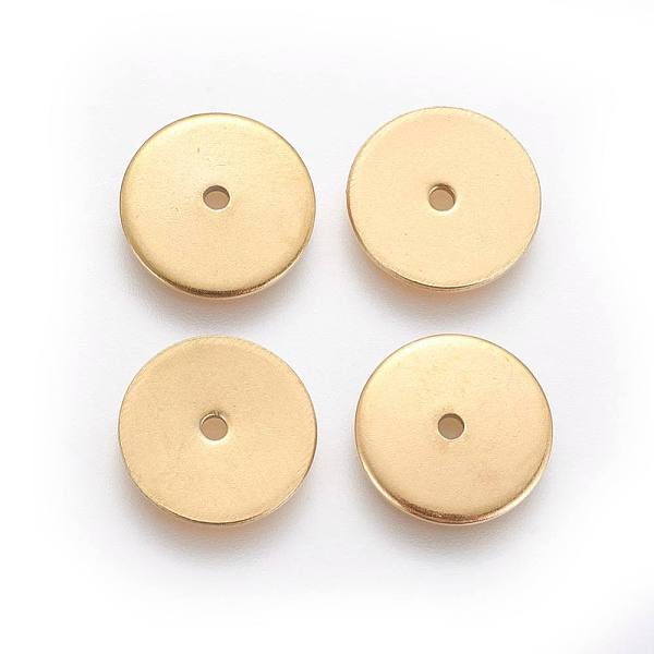 PandaHall Ion Plating(IP) 304 Stainless Steel Spacer Beads, Disc, Golden, 6x0.7mm, Hole: 1.1mm 304 Stainless Steel Disc
PandaHall Ion Plating(IP) 304 Stainless Steel Spacer Beads, Disc, Golden, 6x0.7mm, Hole: 1.1mm 304 Stainless Steel Disc