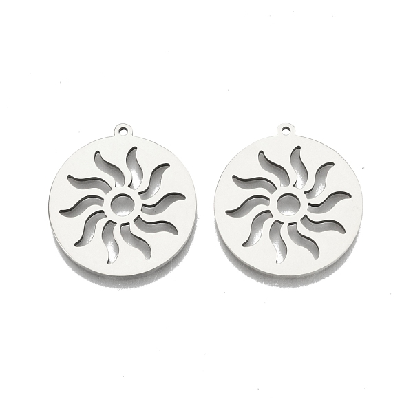 PandaHall 201 Stainless Steel Pendants, Flat Round with Sun, Stainless Steel Color, 27x25x1.5mm, Hole: 1.4mm 201 Stainless Steel Flat Round
PandaHall 201 Stainless Steel Pendants, Flat Round with Sun, Stainless Steel Color, 27x25x1.5mm, Hole: 1.4mm 201 Stainless Steel Flat Round