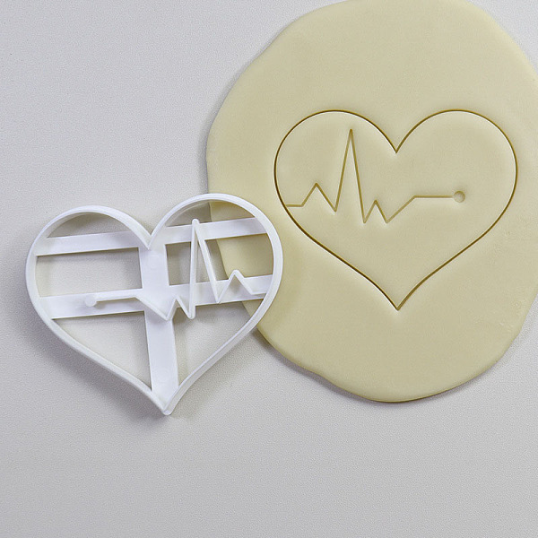 PandaHall PP Plastic Cookie Cutters, Heartbeat, White, 73x93mm Plastic Heart White
PandaHall PP Plastic Cookie Cutters, Heartbeat, White, 73x93mm Plastic Heart White