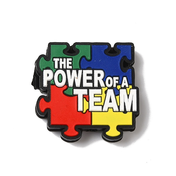 PandaHall Autism Theme Silicone Focal Beads, Puzzle Beads, Silicone Teething Beads, The Power Of A Team, Autism Puzzle Education, 27x28x7mm...
PandaHall Autism Theme Silicone Focal Beads, Puzzle Beads, Silicone Teething Beads, The Power Of A Team, Autism Puzzle Education, 27x28x7mm...