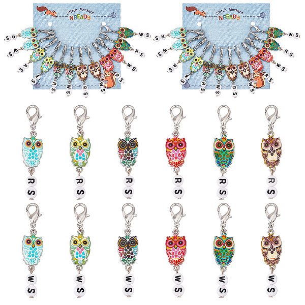 PandaHall Alloy Enamel & Acrylic Pendant Locking Stitch Markers, Zinc Alloy Lobster Claw Clasps & Steel Wine Glass Charm Rings Stitch Marker..., Multicolor
PandaHall Alloy Enamel & Acrylic Pendant Locking Stitch Markers, Zinc Alloy Lobster Claw Clasps & Steel Wine Glass Charm Rings Stitch Marker..., Multicolor