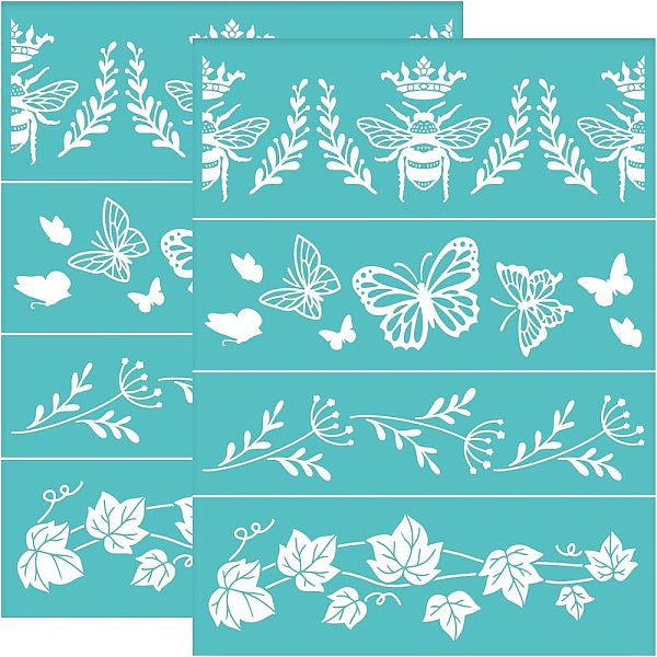 PandaHall OLYCRAFT 2 Pcs Self-Adhesive Silk Screen Printing Stencil Reusable Mesh Transfer Stencil Bee Butterfly Theme Silk Screen Stencil..., Green
PandaHall OLYCRAFT 2 Pcs Self-Adhesive Silk Screen Printing Stencil Reusable Mesh Transfer Stencil Bee Butterfly Theme Silk Screen Stencil..., Green