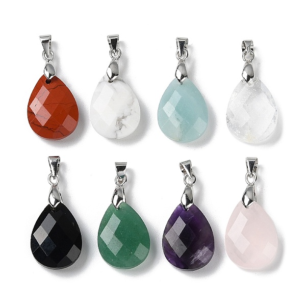 PandaHall Natural Mixed Stone Pendants, Teardrop Charms, Faceted, with Ion Plating(IP) Platinum Plated Brass Findings, 18x13x6mm, Hole...
PandaHall Natural Mixed Stone Pendants, Teardrop Charms, Faceted, with Ion Plating(IP) Platinum Plated Brass Findings, 18x13x6mm, Hole...