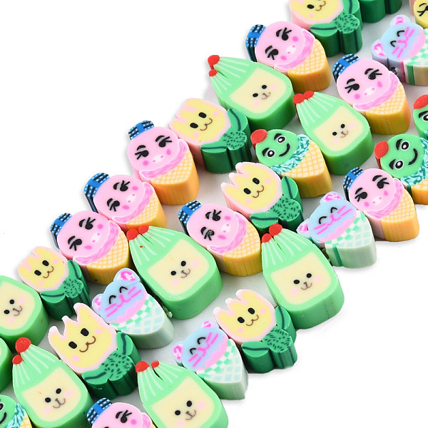 PandaHall Handmade Polymer Clay Beads Strands, Mixed Shaped with Expression, Mixed Color, 9~14.5x6~10x4~5mm, Hole: 1.5mm, about 40pcs/strand..., Multicolor
PandaHall Handmade Polymer Clay Beads Strands, Mixed Shaped with Expression, Mixed Color, 9~14.5x6~10x4~5mm, Hole: 1.5mm, about 40pcs/strand..., Multicolor