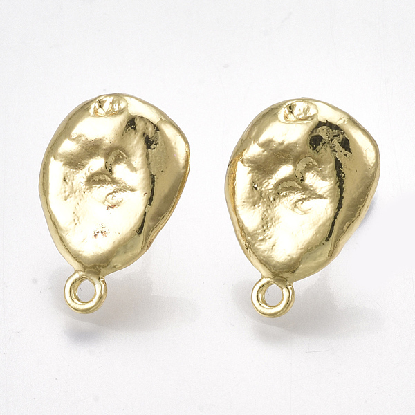 PandaHall Alloy Stud Earring Findings, with Steel Pins and Loop, Light Gold, 18x12.5mm, Hole: 1.6mm, Pin: 0.7mm Alloy Others
PandaHall Alloy Stud Earring Findings, with Steel Pins and Loop, Light Gold, 18x12.5mm, Hole: 1.6mm, Pin: 0.7mm Alloy Others