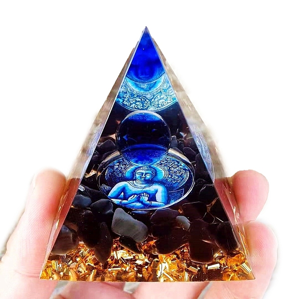 PandaHall Orgonite Pyramid Resin Energy Generators, Reiki Natural Obsidian Chips Inside for Home Office Desk Decoration, 60x60x60mm Obsidian...
PandaHall Orgonite Pyramid Resin Energy Generators, Reiki Natural Obsidian Chips Inside for Home Office Desk Decoration, 60x60x60mm Obsidian...