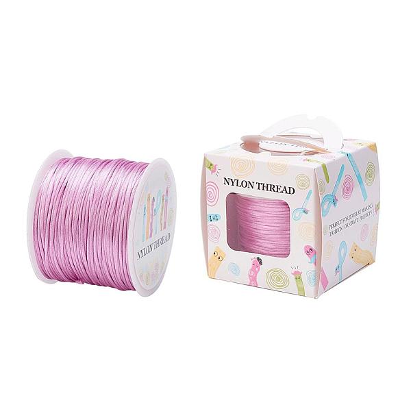 PandaHall Nylon Thread, Rattail Satin Cord, Flamingo, 1.5mm, about 100yards/roll(300 feet/roll) Nylon Pink
PandaHall Nylon Thread, Rattail Satin Cord, Flamingo, 1.5mm, about 100yards/roll(300 feet/roll) Nylon Pink