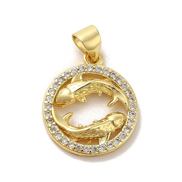PandaHall Zodiac Theme Brass Micro Pave Cubic Zirconia Pendants, Pisces, Pisces, 17.5~18x15x2~2.5mm, Hole: 6x4mm Brass+Cubic Zirconia Pisces..., Clear
PandaHall Zodiac Theme Brass Micro Pave Cubic Zirconia Pendants, Pisces, Pisces, 17.5~18x15x2~2.5mm, Hole: 6x4mm Brass+Cubic Zirconia Pisces..., Clear