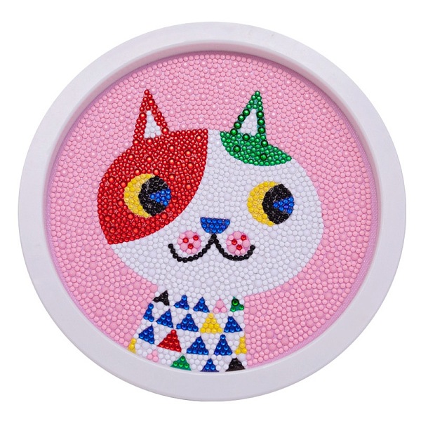 PandaHall DIY Diamond Painting Kits, with Plastic Round Photo Frame, Resin Rhinestones, Pen, Tray Plate and Glue Clay, Cat Pattern...
PandaHall DIY Diamond Painting Kits, with Plastic Round Photo Frame, Resin Rhinestones, Pen, Tray Plate and Glue Clay, Cat Pattern...
