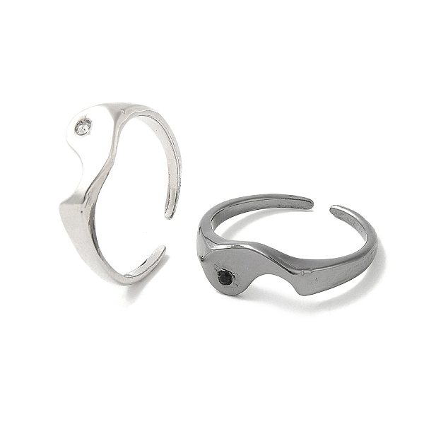 PandaHall 2Pcs 2 Style Rhinestones Open Cuff Rings Set, Alloy Yin Yang Matching Couple Rings, Gunmetal & Platinum, Inner Diameter: 18mm...
PandaHall 2Pcs 2 Style Rhinestones Open Cuff Rings Set, Alloy Yin Yang Matching Couple Rings, Gunmetal & Platinum, Inner Diameter: 18mm...