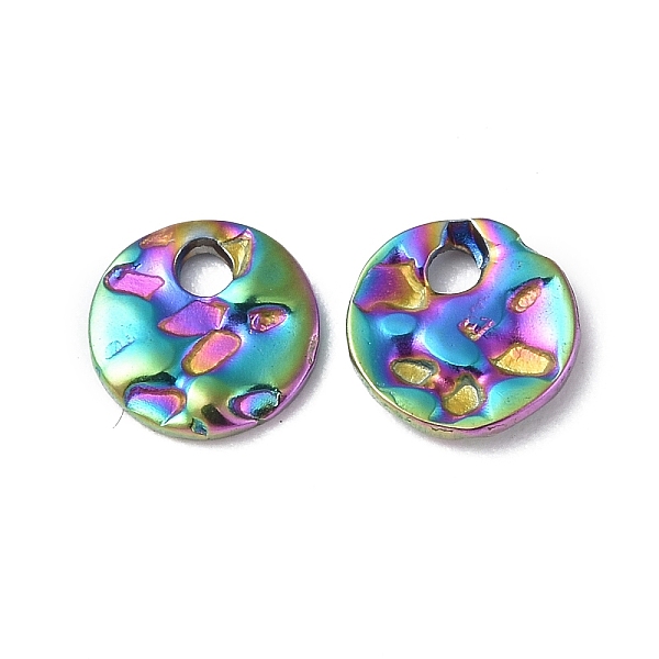 PandaHall Ion Plating(IP) 304 Stainless Steel Charms, Textured, Flat Round Charm, Rainbow Color, 6x1mm, Hole: 1.2mm 304 Stainless Steel Flat...
PandaHall Ion Plating(IP) 304 Stainless Steel Charms, Textured, Flat Round Charm, Rainbow Color, 6x1mm, Hole: 1.2mm 304 Stainless Steel Flat...