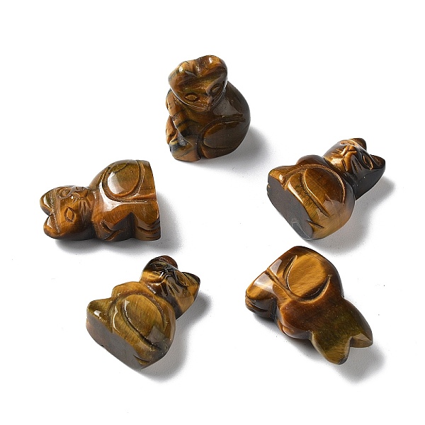 PandaHall Natural Tiger Eye Cat Shape Healing Figurines, Reiki Energy Stone Display Decorations, for Home Feng Shui Ornament...
PandaHall Natural Tiger Eye Cat Shape Healing Figurines, Reiki Energy Stone Display Decorations, for Home Feng Shui Ornament...