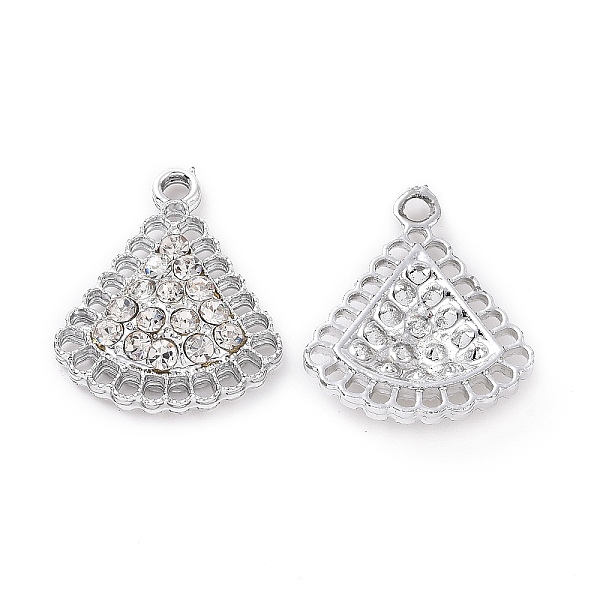 PandaHall Alloy Crystal Rhinestone Pendants, Triangle Charms, Platinum, 21.5x18x4mm, Hole: 2mm Alloy+Rhinestone Triangle Clear
PandaHall Alloy Crystal Rhinestone Pendants, Triangle Charms, Platinum, 21.5x18x4mm, Hole: 2mm Alloy+Rhinestone Triangle Clear