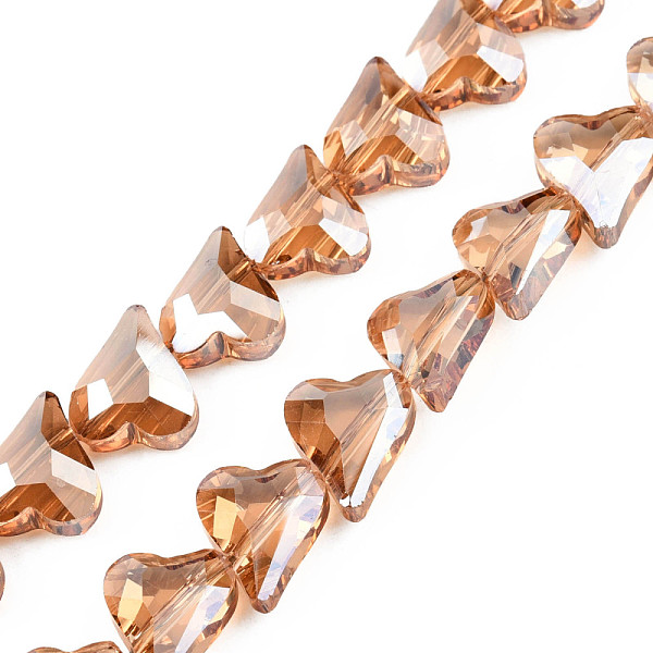 PandaHall Electroplate Transparent Glass Beads Strands, Faceted, Heart, BurlyWood, 12x10x5mm, Hole: 1mm, about 60Pcs/strand, 24.41 inch..., Orange
PandaHall Electroplate Transparent Glass Beads Strands, Faceted, Heart, BurlyWood, 12x10x5mm, Hole: 1mm, about 60Pcs/strand, 24.41 inch..., Orange