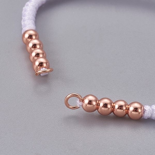 PandaHall Nylon Cord Braided Bead Bracelets Making, with Brass Beads, Long-Lasting Plated, Real Rose Gold Plated, White, 10-1/4 inch~11-5/8...
PandaHall Nylon Cord Braided Bead Bracelets Making, with Brass Beads, Long-Lasting Plated, Real Rose Gold Plated, White, 10-1/4 inch~11-5/8...