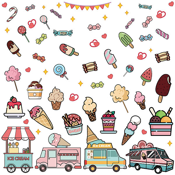 PandaHall CRASPIRE 8 Styles Ice Cream Window Stickers Decals Candy PVC Wall Stickers Waterproof Self Adhesive Vinyl Cling Peel and Stick for...
PandaHall CRASPIRE 8 Styles Ice Cream Window Stickers Decals Candy PVC Wall Stickers Waterproof Self Adhesive Vinyl Cling Peel and Stick for...