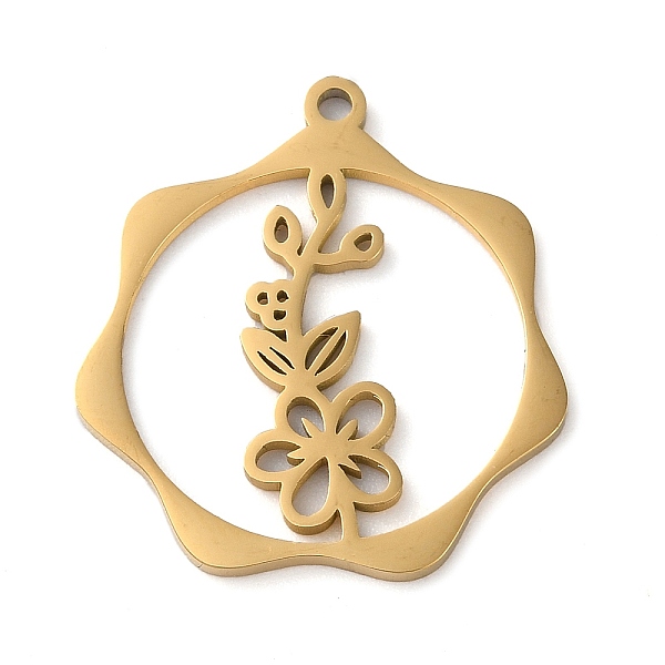 PandaHall 304 Stainless Steel Pendants, Flower, Golden, 23.5x21.5x1mm, Hole: 1.5mm 304 Stainless Steel Flower
PandaHall 304 Stainless Steel Pendants, Flower, Golden, 23.5x21.5x1mm, Hole: 1.5mm 304 Stainless Steel Flower