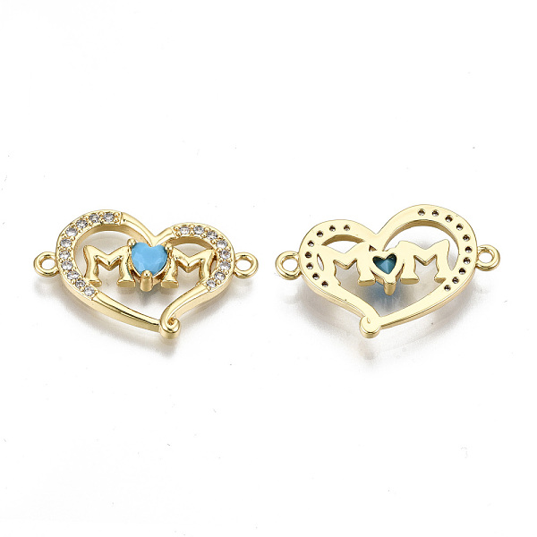 PandaHall Real 16K Gold Plated Brass Micro Pave Cubic Zirconia Links Connectors, for Mother's Day, Cadmium Free & Nickel Free & Lead Free...
PandaHall Real 16K Gold Plated Brass Micro Pave Cubic Zirconia Links Connectors, for Mother's Day, Cadmium Free & Nickel Free & Lead Free...
