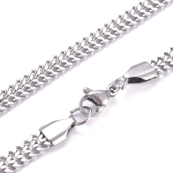 PandaHall Men's 304 Stainless Steel Diamond Cut Cuban Link Chain Necklaces, with Lobster Claw Clasps, Stainless Steel Color, 23.6 inch(60cm)...
PandaHall Men's 304 Stainless Steel Diamond Cut Cuban Link Chain Necklaces, with Lobster Claw Clasps, Stainless Steel Color, 23.6 inch(60cm)...