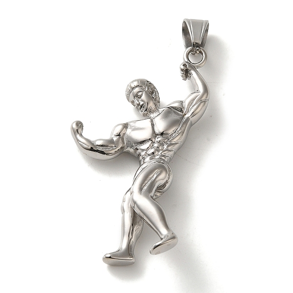 PandaHall Hip Hop Fitness 316L Surgical Stainless Steel Pendants, Muscular Men Charm, Stainless Steel Color, 61x41x10.5mm, Hole: 9.5x7mm...
PandaHall Hip Hop Fitness 316L Surgical Stainless Steel Pendants, Muscular Men Charm, Stainless Steel Color, 61x41x10.5mm, Hole: 9.5x7mm...