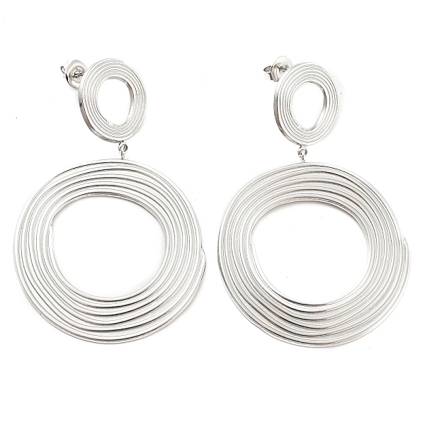 PandaHall 304 Stainless Steel Stud Earrings, Ring Dangle Earrings for Women, Stainless Steel Color, 59.5x38.5mm 304 Stainless Steel Rice
PandaHall 304 Stainless Steel Stud Earrings, Ring Dangle Earrings for Women, Stainless Steel Color, 59.5x38.5mm 304 Stainless Steel Rice