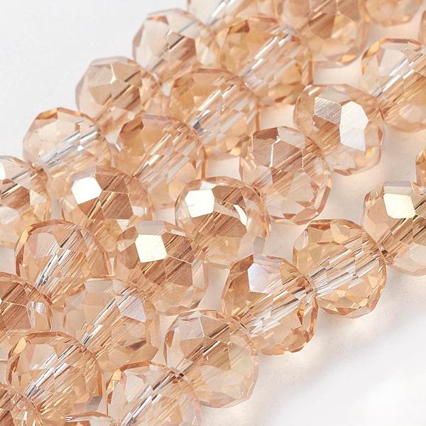 PandaHall Electroplate Glass Beads Strands, Faceted Rondelle, Pale Goldenrod, 6x4mm, Hole: 1mm, about 85~88pcs/strand, 16.1~16.5 inch..., Yellow
PandaHall Electroplate Glass Beads Strands, Faceted Rondelle, Pale Goldenrod, 6x4mm, Hole: 1mm, about 85~88pcs/strand, 16.1~16.5 inch..., Yellow