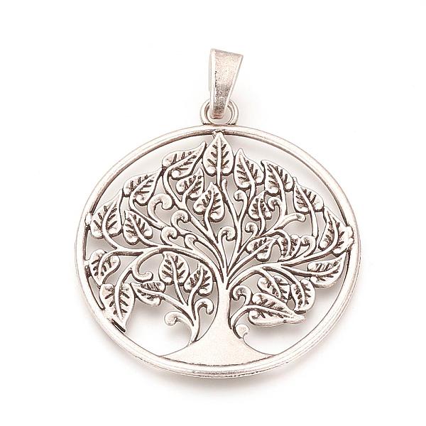 PandaHall Tibetan Style Alloy Big Pendants, Cadmium Free & Lead Free, Flat Round with Tree of Life, Antique Silver, 69x62.5x2mm, Hole...
PandaHall Tibetan Style Alloy Big Pendants, Cadmium Free & Lead Free, Flat Round with Tree of Life, Antique Silver, 69x62.5x2mm, Hole...