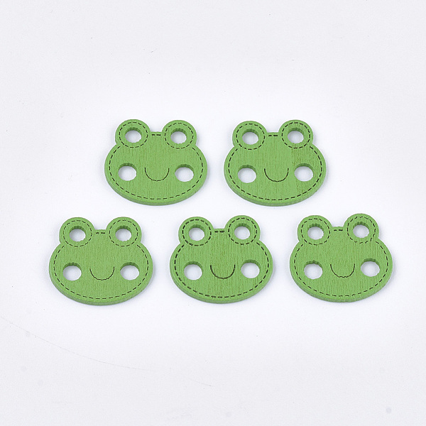 PandaHall Painted Poplar Wood Pendants, Frog, Lime Green, 19x21.5x1.5mm, Hole: 3mm Wood Frog Green
PandaHall Painted Poplar Wood Pendants, Frog, Lime Green, 19x21.5x1.5mm, Hole: 3mm Wood Frog Green