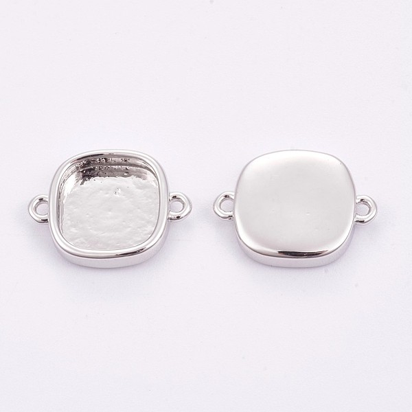 PandaHall Brass Cabochon Connector Settings, Plain Edge Bezel Cups, Long-Lasting Plated, Square, Platinum, Tray: 9x9mm, 11x15x3mm, Hole: 1mm...
PandaHall Brass Cabochon Connector Settings, Plain Edge Bezel Cups, Long-Lasting Plated, Square, Platinum, Tray: 9x9mm, 11x15x3mm, Hole: 1mm...