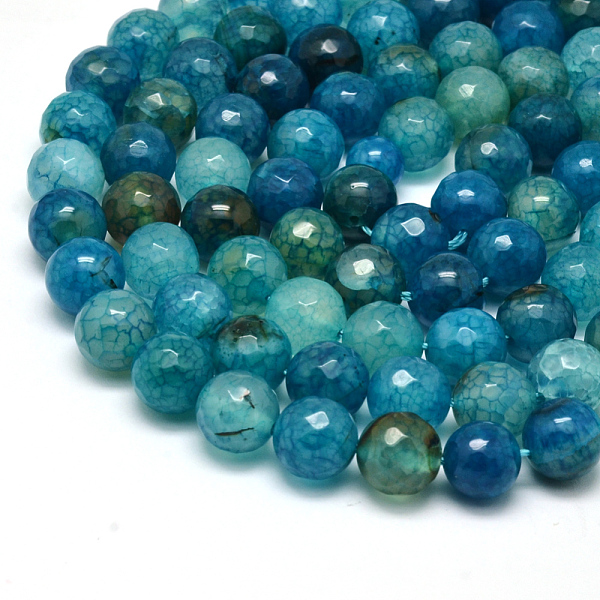 PandaHall Natural Crackle Agate Bead Strands, Round, Grade A, Faceted, Dyed, Cyan, 10mm, Hole: 1mm, about 37pcs/strand, 15 inch Crackle...
PandaHall Natural Crackle Agate Bead Strands, Round, Grade A, Faceted, Dyed, Cyan, 10mm, Hole: 1mm, about 37pcs/strand, 15 inch Crackle...