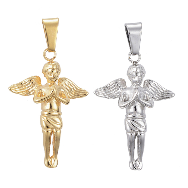PandaHall 304 Stainless Steel Pendants, Angel, Mixed Color, 35.5x24.5x9.5mm, Hole: 8.5x5mm 304 Stainless Steel Angel & Fairy
PandaHall 304 Stainless Steel Pendants, Angel, Mixed Color, 35.5x24.5x9.5mm, Hole: 8.5x5mm 304 Stainless Steel Angel & Fairy
