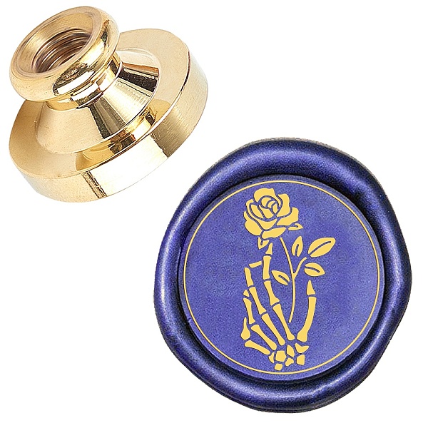 PandaHall Wax Seal Brass Stamp Head, for Wax Seal Stamp, 1-Eye, 25x14.5mm Brass Flower
PandaHall Wax Seal Brass Stamp Head, for Wax Seal Stamp, 1-Eye, 25x14.5mm Brass Flower