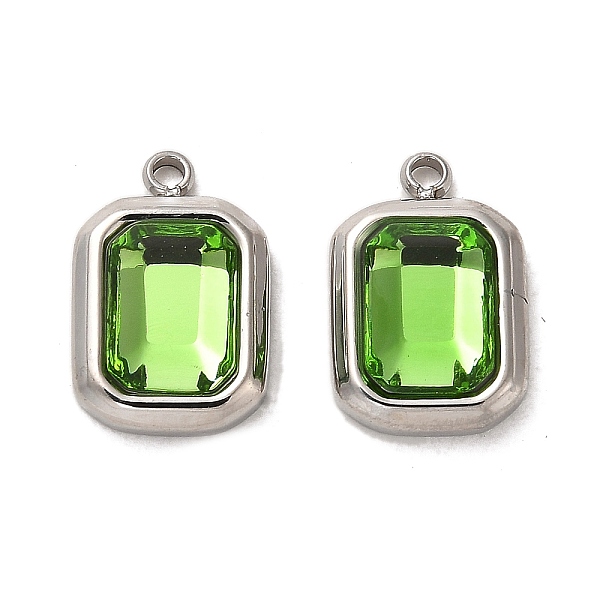 PandaHall 304 Stainless Steel Pendants, with Glass, Rectangle Charms, Green, 13.5x9x4mm, Hole: 1.4mm Stainless Steel+Glass Rectangle Green
PandaHall 304 Stainless Steel Pendants, with Glass, Rectangle Charms, Green, 13.5x9x4mm, Hole: 1.4mm Stainless Steel+Glass Rectangle Green