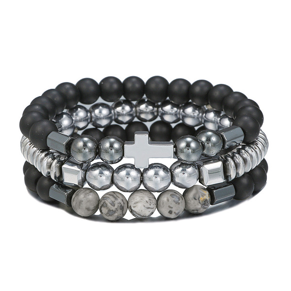 PandaHall Volcano Stone Black Matte Black Gallstone Wood Beads Bracelet Set Combination Hip Hop Elastic Bracelet Bracelet Bracelet Natural...
PandaHall Volcano Stone Black Matte Black Gallstone Wood Beads Bracelet Set Combination Hip Hop Elastic Bracelet Bracelet Bracelet Natural...