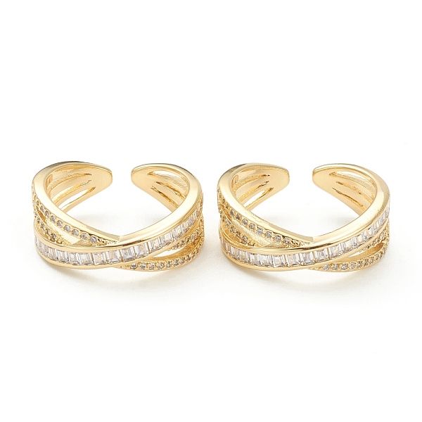 PandaHall Brass Micro Pave Clear Cubic Zirconia, Cuff Rings, Open Rings, Criss Cross Rings, X Ring, Long-Lasting Plated, Real 18K Gold...
PandaHall Brass Micro Pave Clear Cubic Zirconia, Cuff Rings, Open Rings, Criss Cross Rings, X Ring, Long-Lasting Plated, Real 18K Gold...