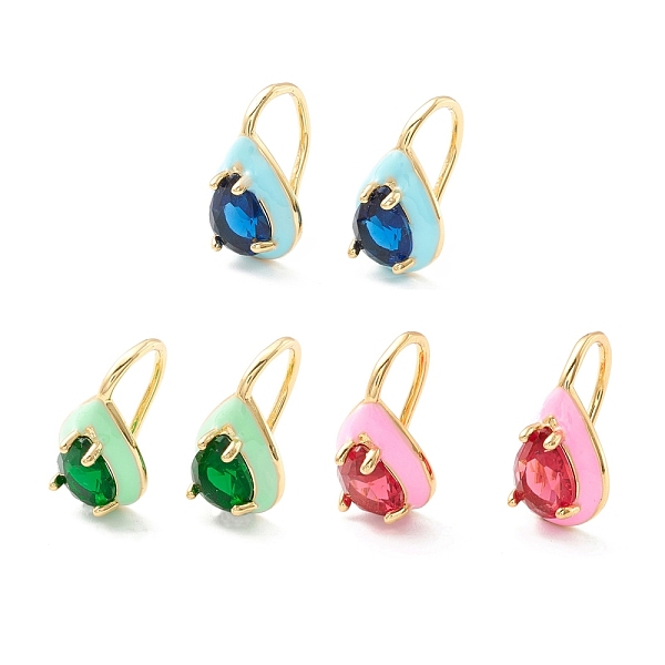 PandaHall Teardrop Cubic Zirconia Dangle Earrings with Enamel for Women, Real 18K Gold Plated Brass Earrings, Cadmium Free & Nickel Free &..., Multicolor
PandaHall Teardrop Cubic Zirconia Dangle Earrings with Enamel for Women, Real 18K Gold Plated Brass Earrings, Cadmium Free & Nickel Free &..., Multicolor