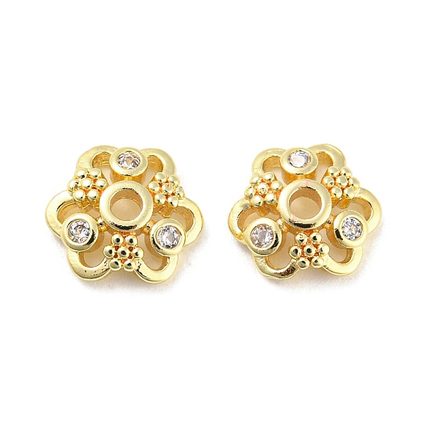 PandaHall Brass Micro Pave Cubic Zirconia Bead Cap, 6-Petal, Long-Lasting Plated, Lead Free & Cadmium Free, Golden, 8x8x2.5mm, Hole: 1.5mm...
PandaHall Brass Micro Pave Cubic Zirconia Bead Cap, 6-Petal, Long-Lasting Plated, Lead Free & Cadmium Free, Golden, 8x8x2.5mm, Hole: 1.5mm...