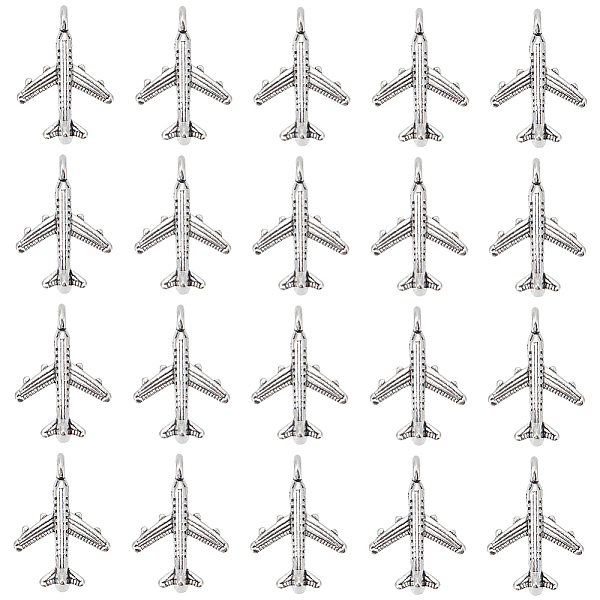 PandaHall SUNNYCLUE 100Pcs Tibetan Style Alloy Pendants, Passenger Airplane, Antique Silver, 22x15x3mm, Hole: 2.5mm Alloy Airplane
PandaHall SUNNYCLUE 100Pcs Tibetan Style Alloy Pendants, Passenger Airplane, Antique Silver, 22x15x3mm, Hole: 2.5mm Alloy Airplane