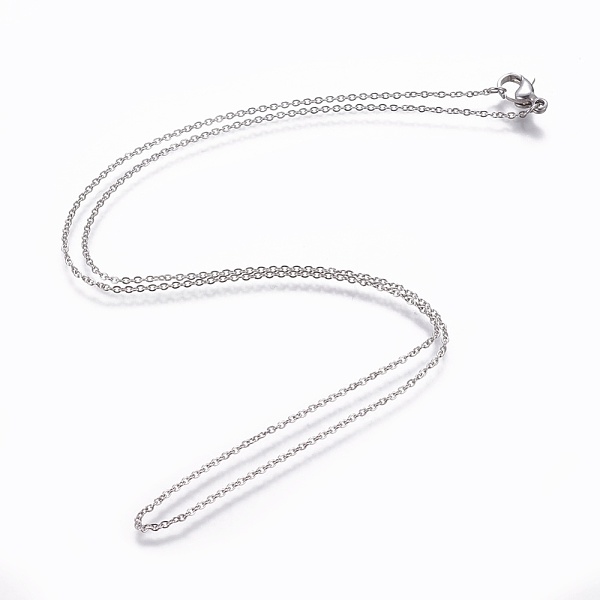 PandaHall 304 Stainless Steel Cable Chain Necklaces, with Lobster Claw Clasps, Stainless Steel Color, 17.71 inch(45cm) 304 Stainless Steel
PandaHall 304 Stainless Steel Cable Chain Necklaces, with Lobster Claw Clasps, Stainless Steel Color, 17.71 inch(45cm) 304 Stainless Steel