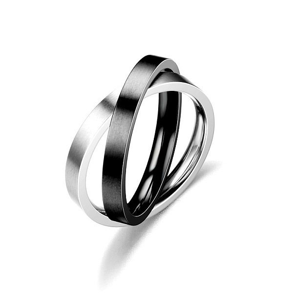 PandaHall Stainless Steel Rotating Rings, Criss Cross Rings, Black, Inner Diameter: 19mm Stainless Steel Ring
PandaHall Stainless Steel Rotating Rings, Criss Cross Rings, Black, Inner Diameter: 19mm Stainless Steel Ring