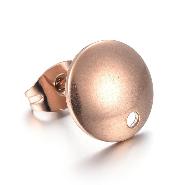 PandaHall Ion Plating(IP) Stainless Steel Stud Earring Findings, Flat Round, Rose Gold, 10x2mm, Hole: 1.5mm, Pin: 0.7mm Stainless Steel Flat...
PandaHall Ion Plating(IP) Stainless Steel Stud Earring Findings, Flat Round, Rose Gold, 10x2mm, Hole: 1.5mm, Pin: 0.7mm Stainless Steel Flat...