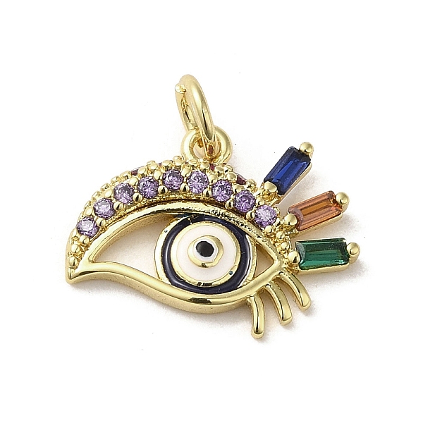 PandaHall Brass Micro Pave Cubic Zirconia Pendants, with Glass and Enamel, with Jump Ring, Real 18K Gold Plated, Eye, Colorful...
PandaHall Brass Micro Pave Cubic Zirconia Pendants, with Glass and Enamel, with Jump Ring, Real 18K Gold Plated, Eye, Colorful...
