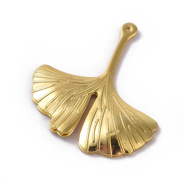 PandaHall Brass Pendants, Long-Lasting Plated, Ginkgo Leaf, Golden, 29x26x1.5mm, Hole: 1mm Brass Leaf
PandaHall Brass Pendants, Long-Lasting Plated, Ginkgo Leaf, Golden, 29x26x1.5mm, Hole: 1mm Brass Leaf