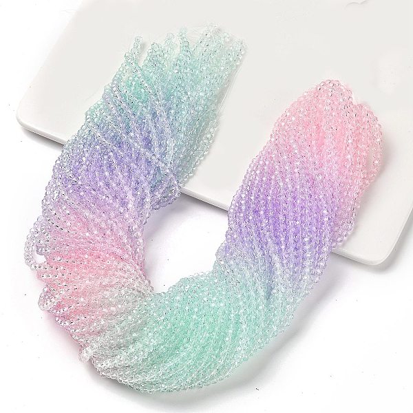 PandaHall Transparent Painted Glass Beads Strands, Faceted, Rondelle, Colorful, 4.5x3.6mm, Hole: 0.8mm, about 120pcs/strand, 16.54''(42cm)...
PandaHall Transparent Painted Glass Beads Strands, Faceted, Rondelle, Colorful, 4.5x3.6mm, Hole: 0.8mm, about 120pcs/strand, 16.54''(42cm)...