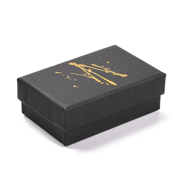 PandaHall Rectangle Hot Stamping Cardboard Jewelry Packaging Boxes, with Sponge Inside, for Rings, Small Watches, Necklaces, Earrings..., Black
PandaHall Rectangle Hot Stamping Cardboard Jewelry Packaging Boxes, with Sponge Inside, for Rings, Small Watches, Necklaces, Earrings..., Black