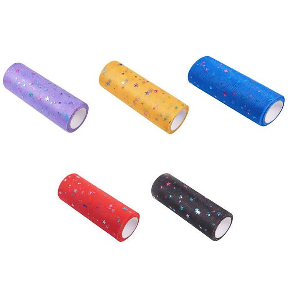 PandaHall Star Sequin Deco Mesh Ribbons, Tulle Fabric, Tulle Roll Spool Fabric For Skirt Making, Mixed Color, 6 inch(15.24cm), about..., Multicolor
PandaHall Star Sequin Deco Mesh Ribbons, Tulle Fabric, Tulle Roll Spool Fabric For Skirt Making, Mixed Color, 6 inch(15.24cm), about..., Multicolor
