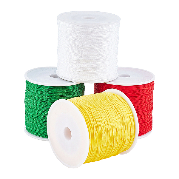 PandaHall 4Rolls 4 Colors Braided Nylon Thread, Chinese Knotting Cord Beading Cord for Beading Jewelry Making, Mixed Color, 0.8mm, about..., Multicolor
PandaHall 4Rolls 4 Colors Braided Nylon Thread, Chinese Knotting Cord Beading Cord for Beading Jewelry Making, Mixed Color, 0.8mm, about..., Multicolor